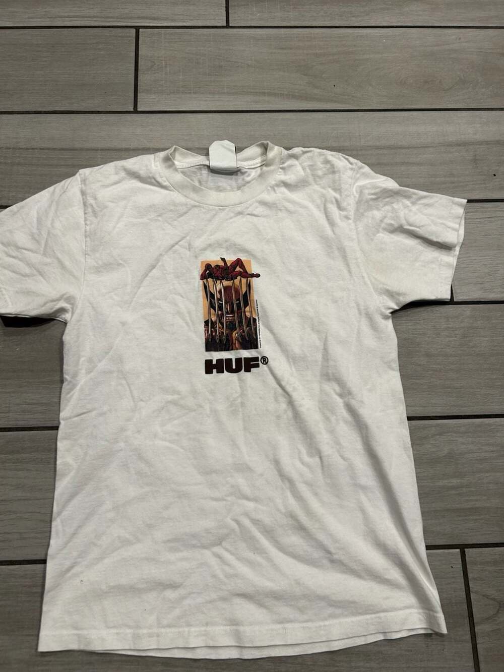 HUF x Deadpool Teammates White T-Shirt